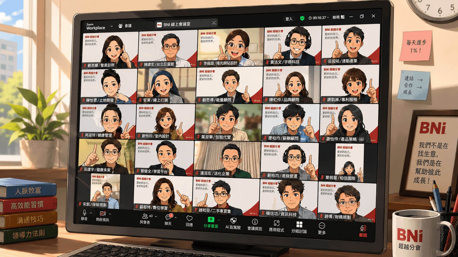 BNI 創始科技分會線上例會